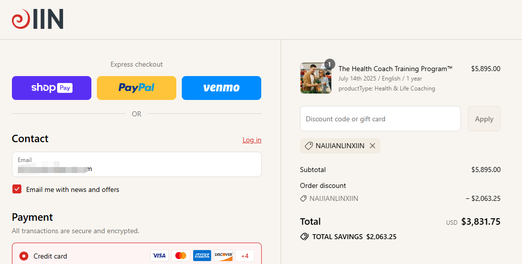 Health Coach Training Program – save 35% with IIN discount code